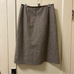 Vintage LL Bean Wool Blend Tweed Skirt Size 10 Academia Cottagecore Fall Vibes